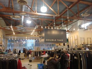 The interior of Double Take pictured shows the organization and cleanliness of the store, showing their extensive collection of clothing and customers shopping on Wednesday Feb. 6, 2019. Kyle Craib/RSJ.