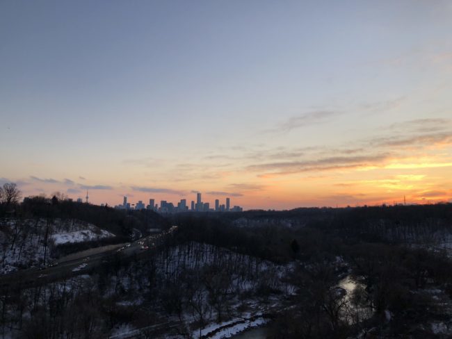 Sunset Landscape of Don Valley.