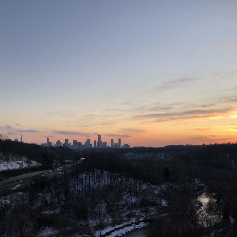 Sunset Landscape of Don Valley.