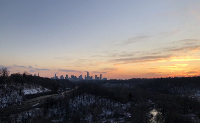Sunset Landscape of Don Valley.