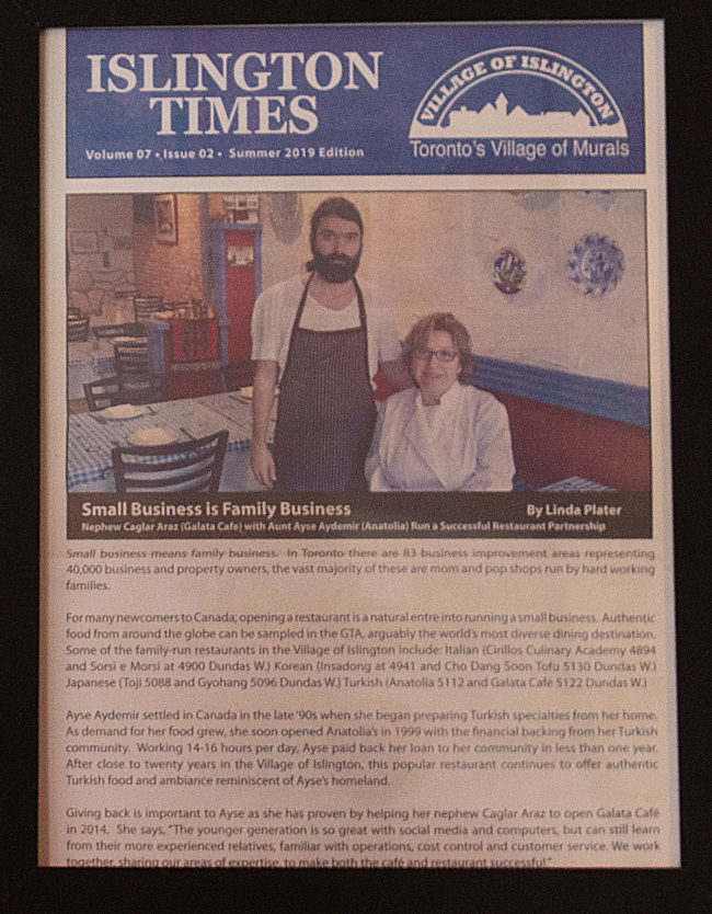 a newspaper article discussing the opening of a small business in Islington.