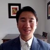 Man in a dark blue tuxedo