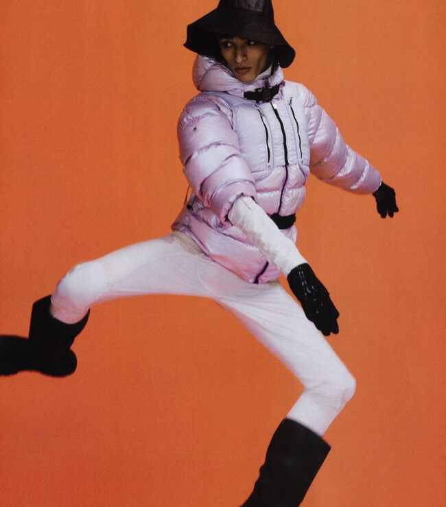 Kieron posing for photoshoot.