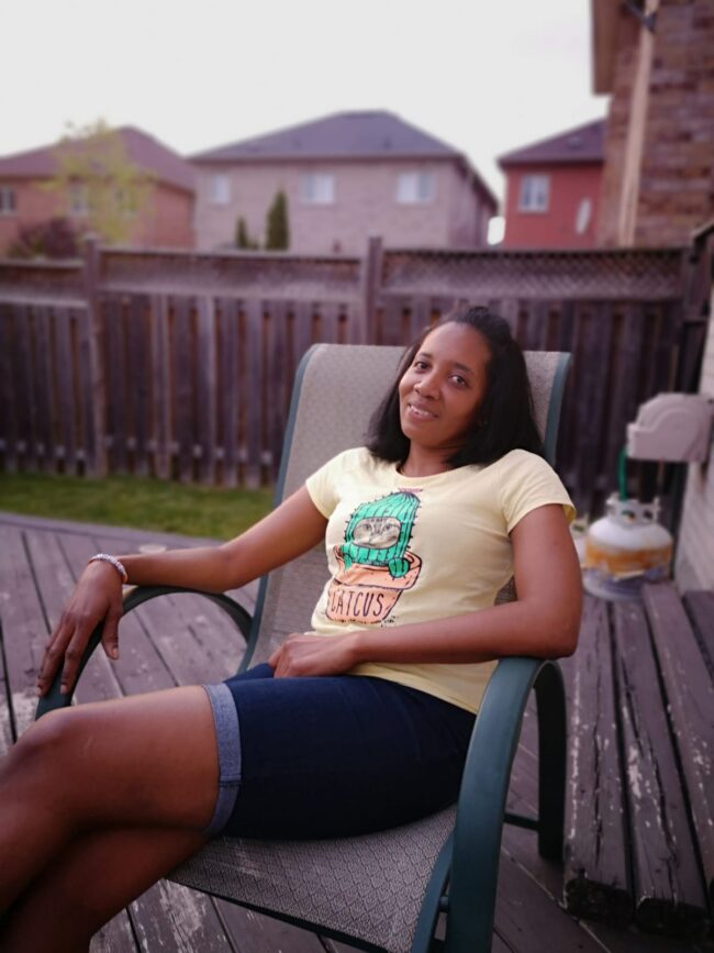 Kamila enjoying some quality time at a friend's house