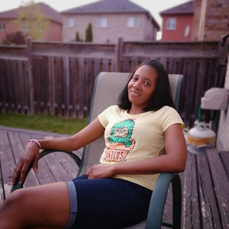 Kamila enjoying some quality time at a friend's house