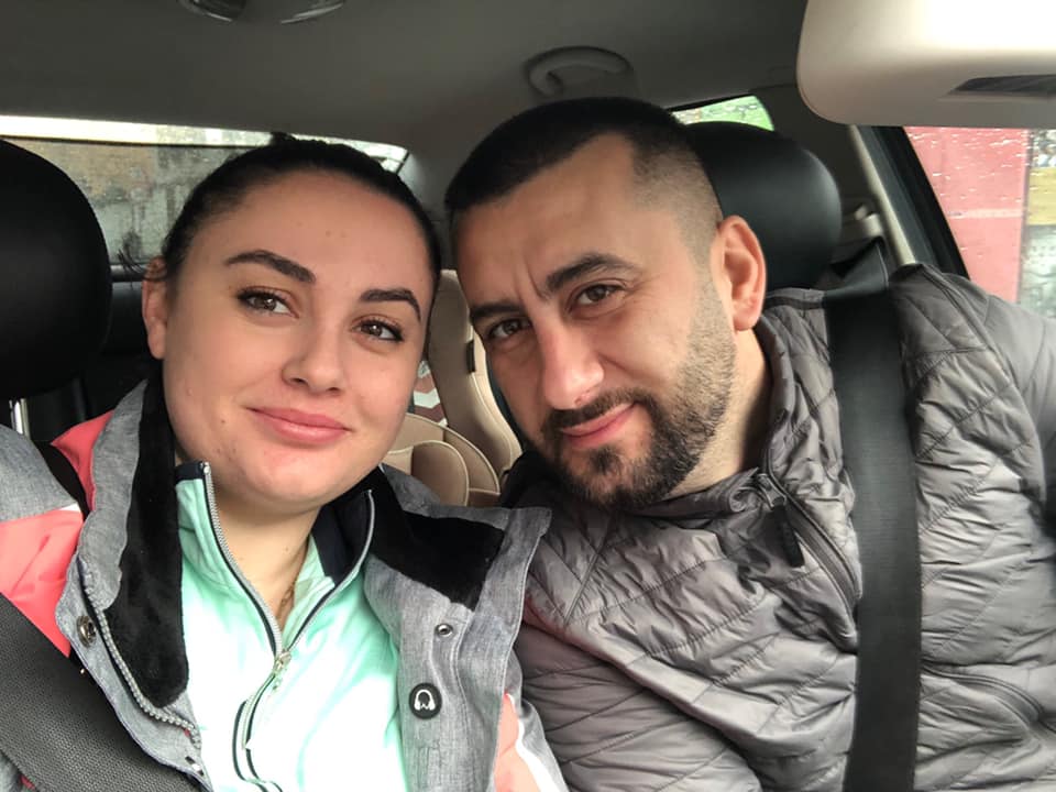 Couple sitting in a car