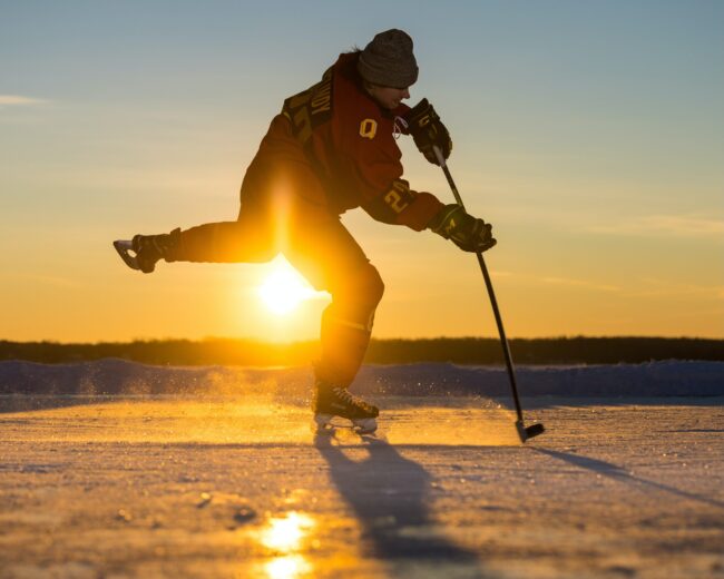 Charlotte Melindy pictured in her Queens University gear