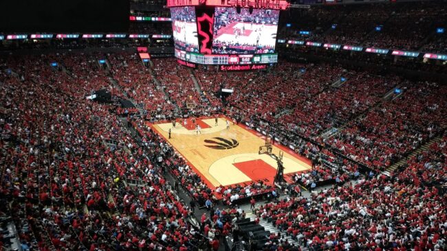 Scotiabank Arena during a Toronto Raptors game