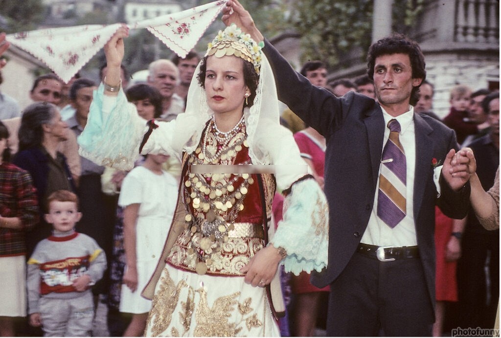 woman and man having traditional wedding