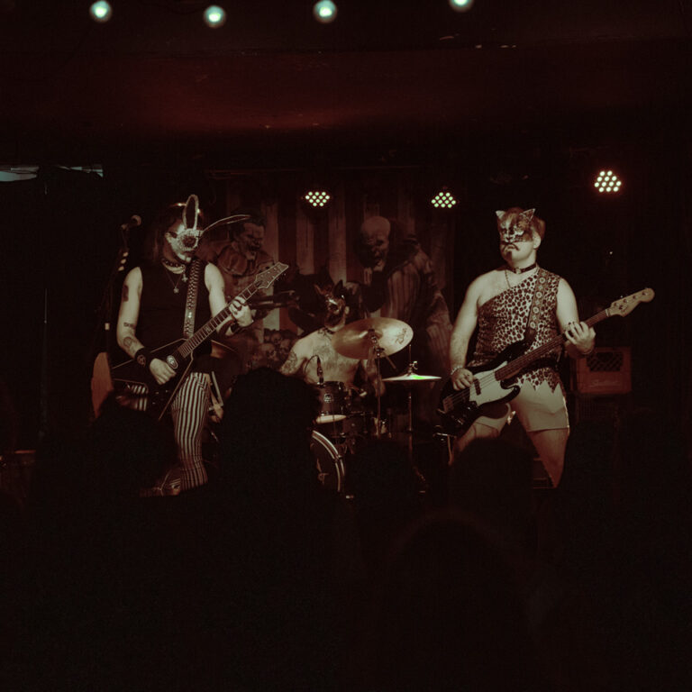 A photo of the band, The Animal Warfare Act, performing at the Baby G in Toronto on March 3rd, 2023.