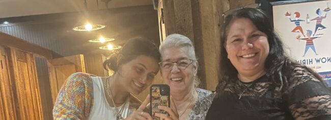 Aeva Alexandrovich, Kathrine Mentzas, and Helen Alexandrovich smiling for a photo.