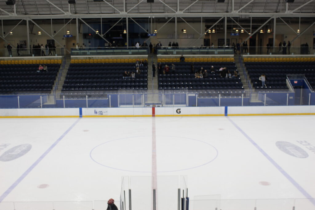 Centre ice at Mattamy Athletic Centre
