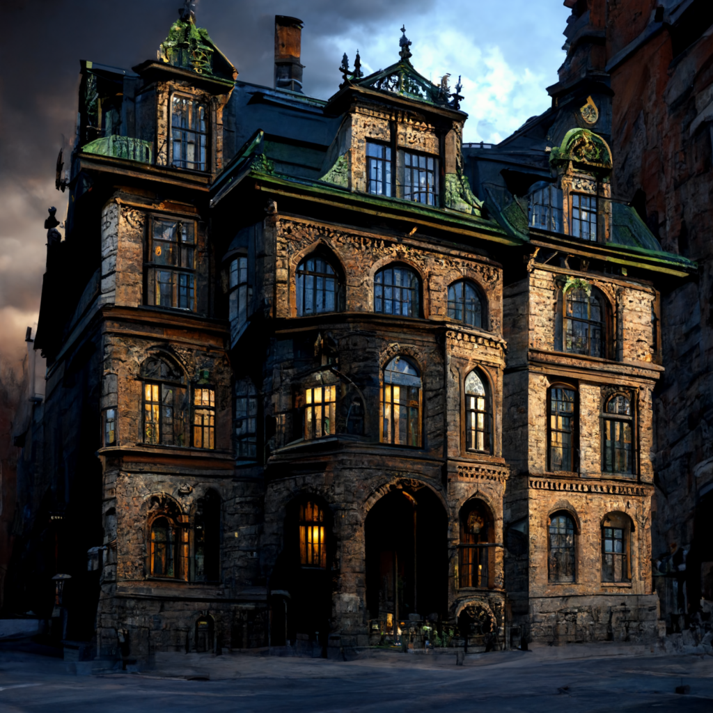 AI-generated image of Swedish gothic architecture
