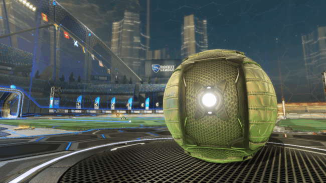 Screenshot from the game Rocket League.