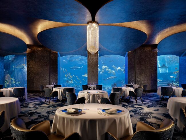 Image of Dubai fine dining restaurant "Ossiano" at Atlantis The Palm